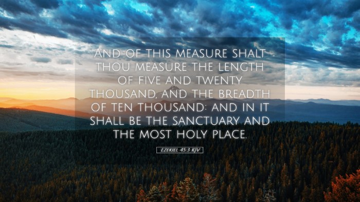 Picture 05 - Ezekiel 45:3 KJV Desktop Wallpaper - And of this measure shalt thou measure the length - Desktop Bible Verse Wallpaper