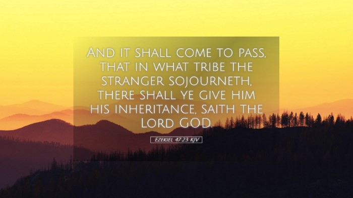 Picture 05 - Ezekiel 47:23 KJV Desktop Wallpaper - And it shall come to pass, that in what tribe the - Desktop Bible Verse Wallpaper