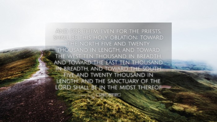 Picture 05 - Ezekiel 48:10 KJV Desktop Wallpaper - And for them, even for the priests, shall be this - Desktop Bible Verse Wallpaper