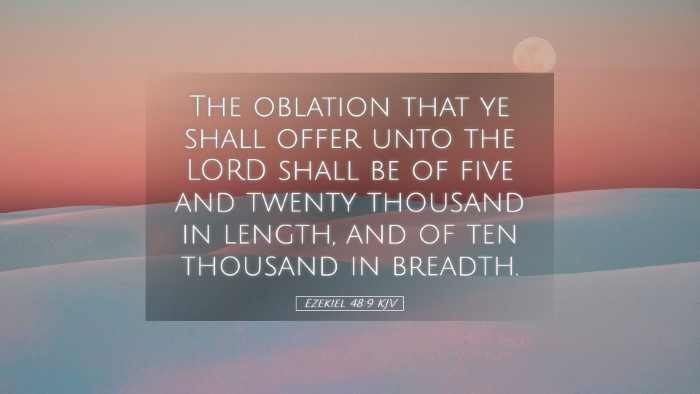 Picture 05 - Ezekiel 48:9 KJV Desktop Wallpaper - The oblation that ye shall offer unto the LORD - Desktop Bible Verse Wallpaper