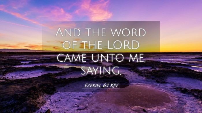 Picture 05 - Ezekiel 6:1 KJV Desktop Wallpaper - And the word of the LORD came unto me, - Desktop Bible Verse Wallpaper