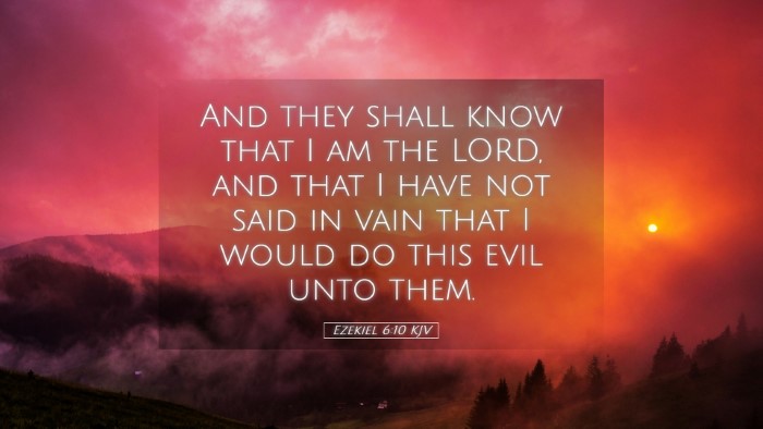Picture 05 - Ezekiel 6:10 KJV Desktop Wallpaper - And they shall know that I am the LORD, and that - Desktop Bible Verse Wallpaper