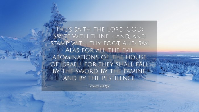 Picture 05 - Ezekiel 6:11 KJV Desktop Wallpaper - Thus saith the Lord GOD; Smite with thine hand, - Desktop Bible Verse Wallpaper