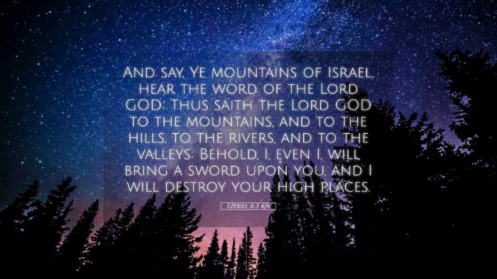 Picture 05 - Ezekiel 6:3 KJV Desktop Wallpaper - And say, Ye mountains of Israel, hear the word of - Desktop Bible Verse Wallpaper