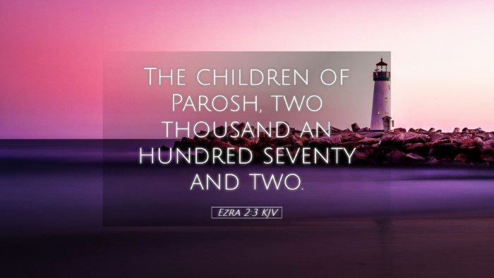 Picture 05 - Ezra 2:3 KJV Desktop Wallpaper - The children of Parosh, two thousand an hundred - Desktop Bible Verse Wallpaper