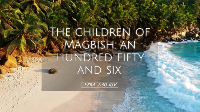 Picture 05 - Ezra 2:30 KJV Desktop Wallpaper - The children of Magbish, an hundred fifty and - Desktop Bible Verse Wallpaper