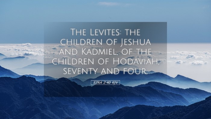 Picture 05 - Ezra 2:40 KJV Desktop Wallpaper - The Levites: the children of Jeshua and Kadmiel, - Desktop Bible Verse Wallpaper