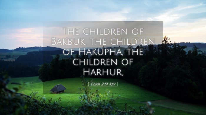 Picture 05 - Ezra 2:51 KJV Desktop Wallpaper - The children of Bakbuk, the children of Hakupha, - Desktop Bible Verse Wallpaper