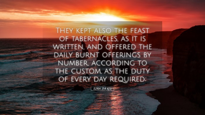 Picture 05 - Ezra 3:4 KJV Desktop Wallpaper - They kept also the feast of tabernacles, as it is - Desktop Bible Verse Wallpaper