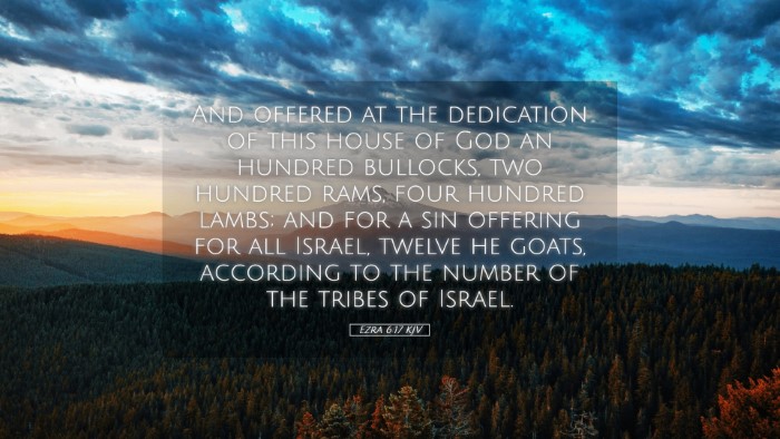 Picture 05 - Ezra 6:17 KJV Desktop Wallpaper - And offered at the dedication of this house of - Desktop Bible Verse Wallpaper