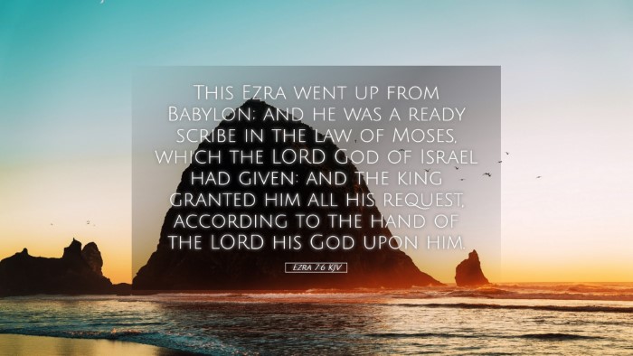 Picture 05 - Ezra 7:6 KJV Desktop Wallpaper - This Ezra went up from Babylon; and he was a - Desktop Bible Verse Wallpaper