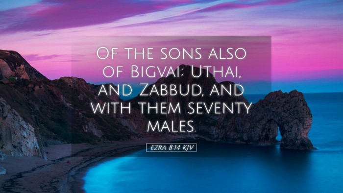 Picture 05 - Ezra 8:14 KJV Desktop Wallpaper - Of the sons also of Bigvai; Uthai, and Zabbud, - Desktop Bible Verse Wallpaper