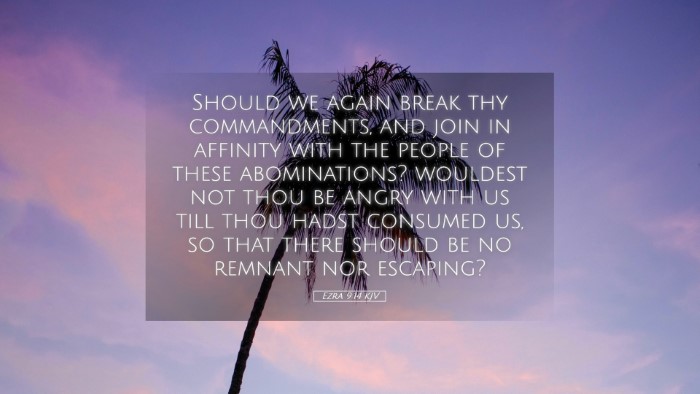 Picture 05 - Ezra 9:14 KJV Desktop Wallpaper - Should we again break thy commandments, and join - Desktop Bible Verse Wallpaper
