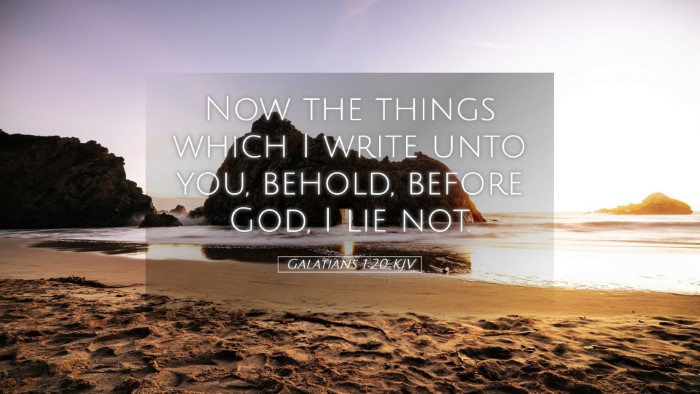 Picture 05 - Galatians 1:20 KJV Desktop Wallpaper - Now the things which I write unto you, behold, - Desktop Bible Verse Wallpaper