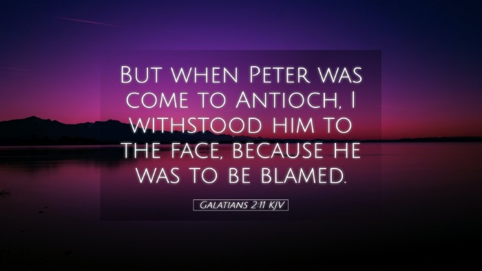 Picture 05 - Galatians 2:11 KJV Desktop Wallpaper - But when Peter was come to Antioch, I withstood - Desktop Bible Verse Wallpaper
