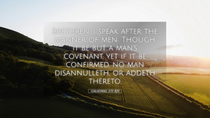 Picture 05 - Galatians 3:15 KJV Desktop Wallpaper - Brethren, I speak after the manner of men; Though - Desktop Bible Verse Wallpaper