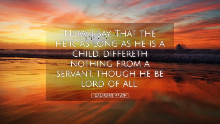 Picture 05 - Galatians 4:1 KJV Desktop Wallpaper - Now I say, That the heir, as long as he is a - Desktop Bible Verse Wallpaper