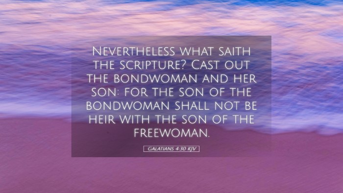 Picture 05 - Galatians 4:30 KJV Desktop Wallpaper - Nevertheless what saith the scripture? Cast out - Desktop Bible Verse Wallpaper