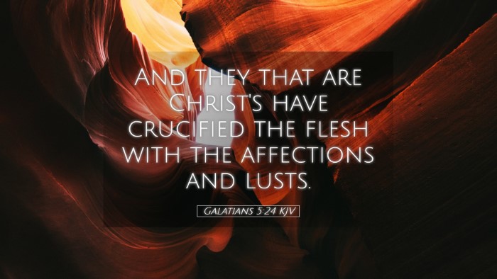 Picture 05 - Galatians 5:24 KJV Desktop Wallpaper - And they that are Christ's have crucified the - Desktop Bible Verse Wallpaper
