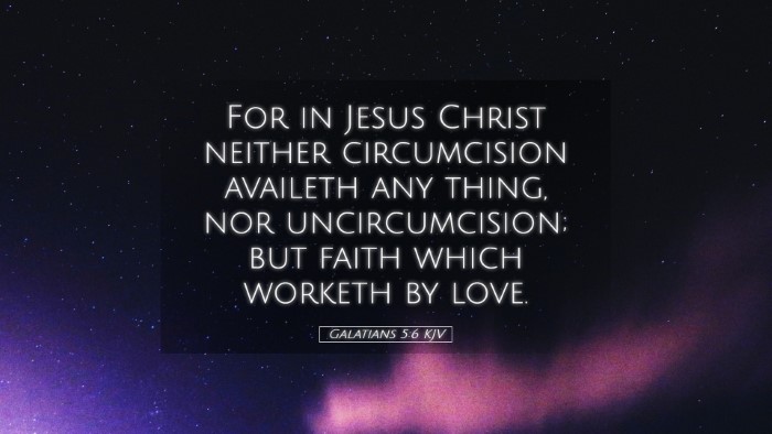 Picture 05 - Galatians 5:6 KJV Desktop Wallpaper - For in Jesus Christ neither circumcision availeth - Desktop Bible Verse Wallpaper