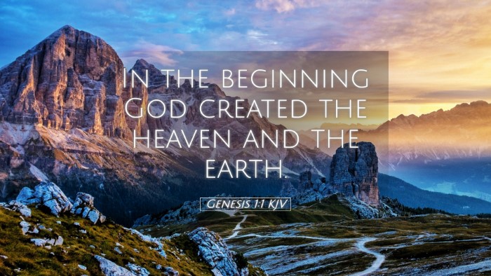 Picture 05 - Genesis 1:1 KJV Desktop Wallpaper - In the beginning God created the heaven and the - Desktop Bible Verse Wallpaper