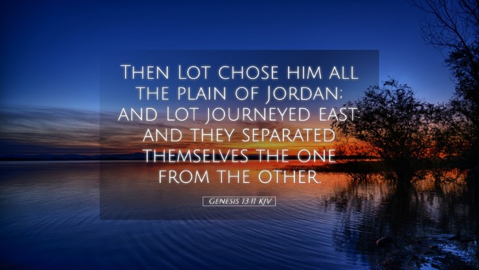 Picture 05 - Genesis 13:11 KJV Desktop Wallpaper - Then Lot chose him all the plain of Jordan; and - Desktop Bible Verse Wallpaper