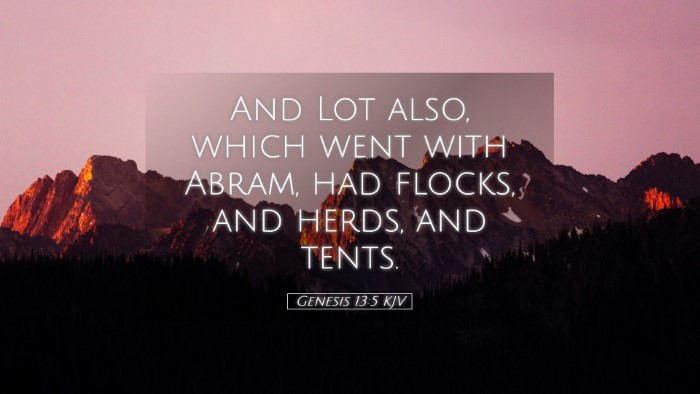 Picture 05 - Genesis 13:5 KJV Desktop Wallpaper - And Lot also, which went with Abram, had flocks, - Desktop Bible Verse Wallpaper