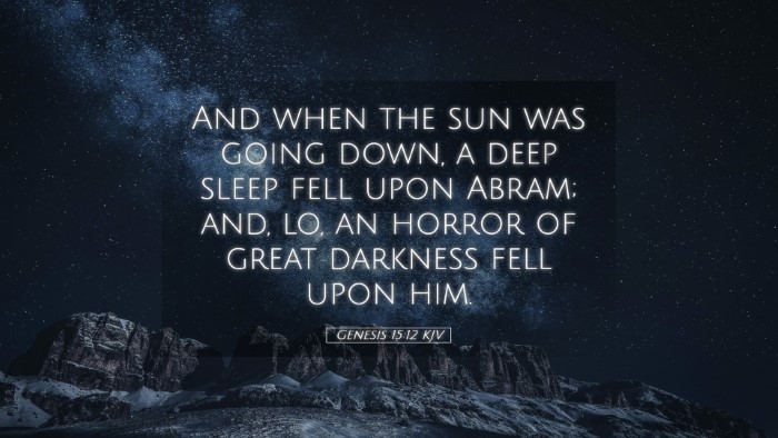Picture 05 - Genesis 15:12 KJV Desktop Wallpaper - And when the sun was going down, a deep sleep - Desktop Bible Verse Wallpaper