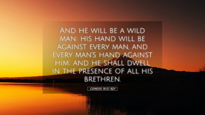Picture 05 - Genesis 16:12 KJV Desktop Wallpaper - And he will be a wild man; his hand will be - Desktop Bible Verse Wallpaper