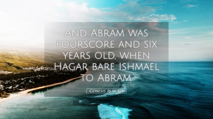 Picture 05 - Genesis 16:16 KJV Desktop Wallpaper - And Abram was fourscore and six years old, when - Desktop Bible Verse Wallpaper