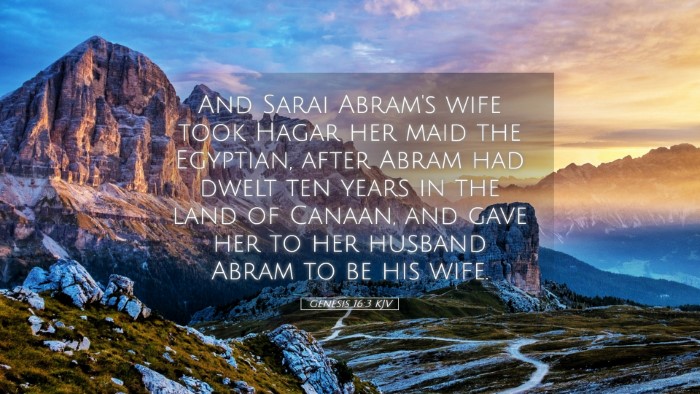 Picture 05 - Genesis 16:3 KJV Desktop Wallpaper - And Sarai Abram's wife took Hagar her maid the - Desktop Bible Verse Wallpaper