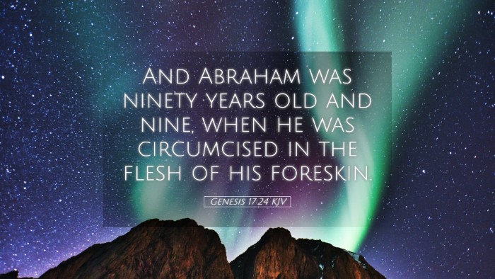Picture 05 - Genesis 17:24 KJV Desktop Wallpaper - And Abraham was ninety years old and nine, when - Desktop Bible Verse Wallpaper