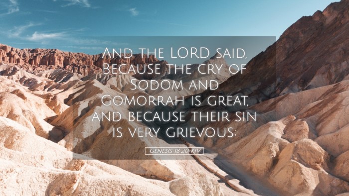 Picture 05 - Genesis 18:20 KJV Desktop Wallpaper - And the LORD said, Because the cry of Sodom and - Desktop Bible Verse Wallpaper