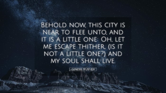 Picture 05 - Genesis 19:20 KJV Desktop Wallpaper - Behold now, this city is near to flee unto, and - Desktop Bible Verse Wallpaper