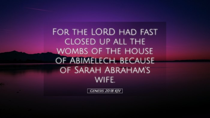 Picture 05 - Genesis 20:18 KJV Desktop Wallpaper - For the LORD had fast closed up all the wombs of - Desktop Bible Verse Wallpaper