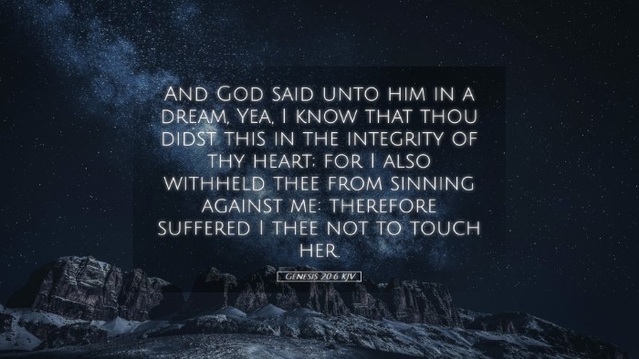 Picture 05 - Genesis 20:6 KJV Desktop Wallpaper - And God said unto him in a dream, Yea, I know - Desktop Bible Verse Wallpaper