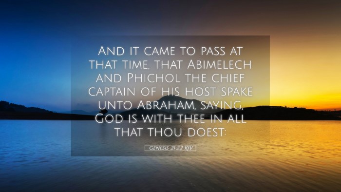 Picture 05 - Genesis 21:22 KJV Desktop Wallpaper - And it came to pass at that time, that Abimelech - Desktop Bible Verse Wallpaper