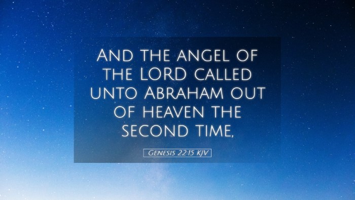 Picture 05 - Genesis 22:15 KJV Desktop Wallpaper - And the angel of the LORD called unto Abraham out - Desktop Bible Verse Wallpaper