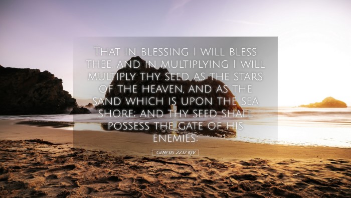 Picture 05 - Genesis 22:17 KJV Desktop Wallpaper - That in blessing I will bless thee, and in - Desktop Bible Verse Wallpaper