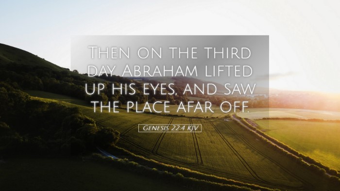 Picture 05 - Genesis 22:4 KJV Desktop Wallpaper - Then on the third day Abraham lifted up his eyes, - Desktop Bible Verse Wallpaper