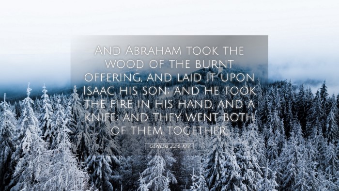 Picture 05 - Genesis 22:6 KJV Desktop Wallpaper - And Abraham took the wood of the burnt offering, - Desktop Bible Verse Wallpaper