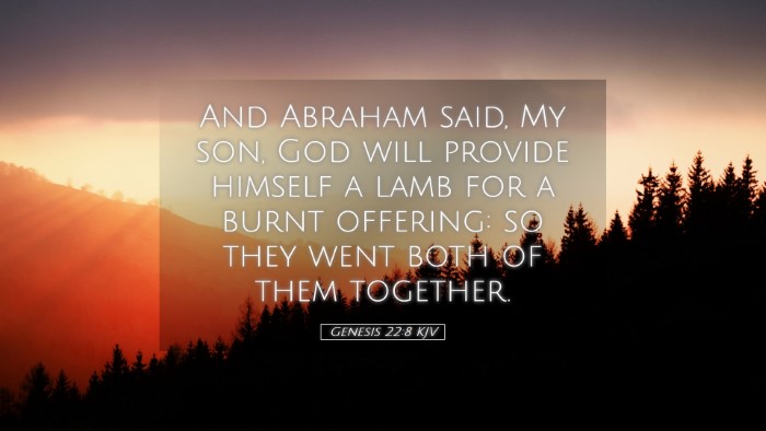 Picture 05 - Genesis 22:8 KJV Desktop Wallpaper - And Abraham said, My son, God will provide - Desktop Bible Verse Wallpaper