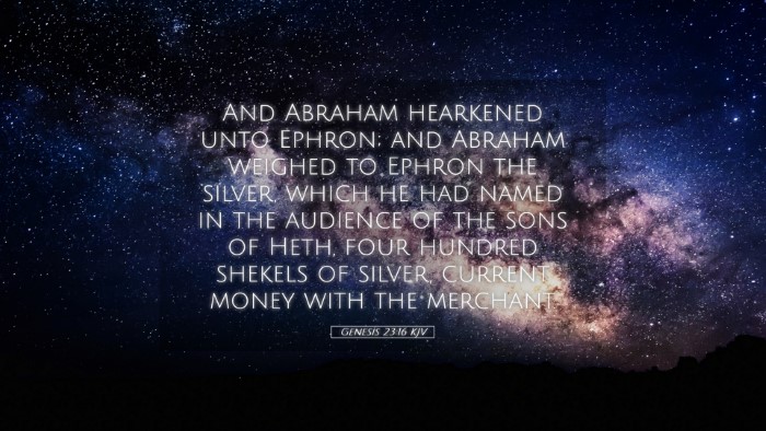 Picture 05 - Genesis 23:16 KJV Desktop Wallpaper - And Abraham hearkened unto Ephron; and Abraham - Desktop Bible Verse Wallpaper