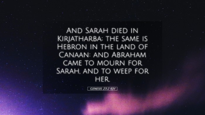 Picture 05 - Genesis 23:2 KJV Desktop Wallpaper - And Sarah died in Kirjatharba; the same is Hebron - Desktop Bible Verse Wallpaper