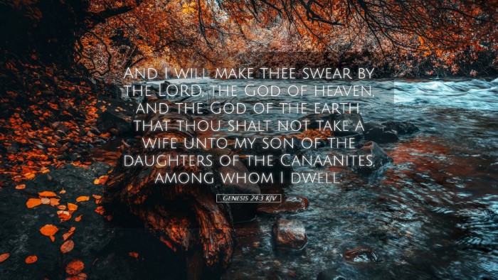 Picture 05 - Genesis 24:3 KJV Desktop Wallpaper - And I will make thee swear by the LORD, the God - Desktop Bible Verse Wallpaper