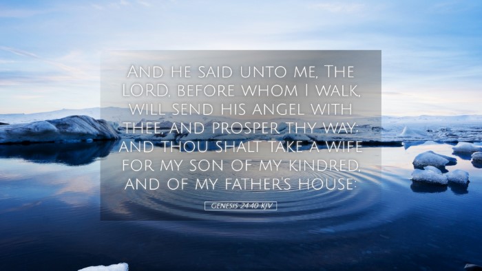 Picture 05 - Genesis 24:40 KJV Desktop Wallpaper - And he said unto me, The LORD, before whom I - Desktop Bible Verse Wallpaper