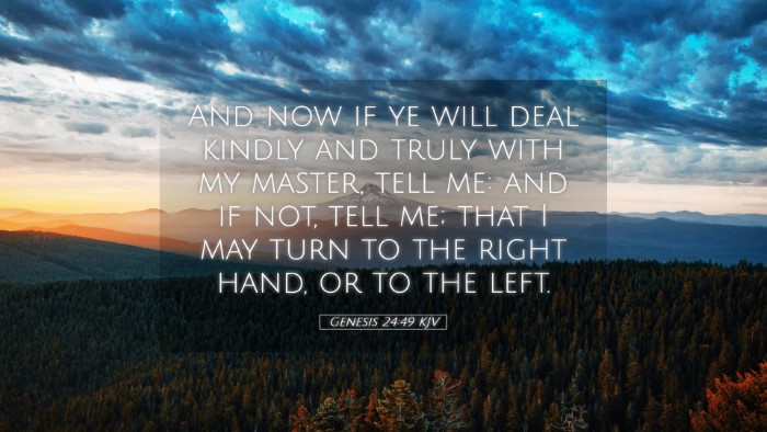 Picture 05 - Genesis 24:49 KJV Desktop Wallpaper - And now if ye will deal kindly and truly with my - Desktop Bible Verse Wallpaper