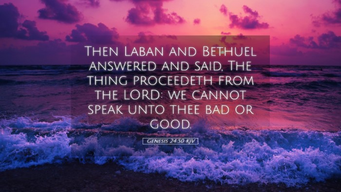 Picture 05 - Genesis 24:50 KJV Desktop Wallpaper - Then Laban and Bethuel answered and said, The - Desktop Bible Verse Wallpaper