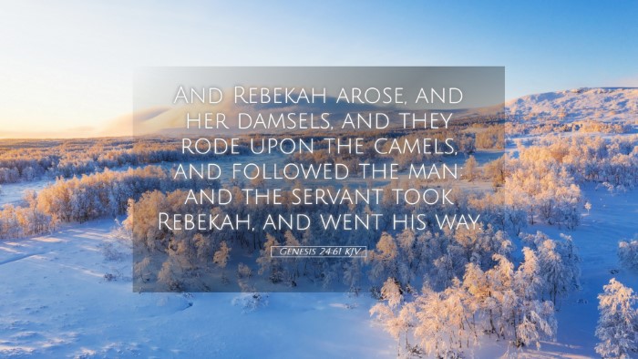 Picture 05 - Genesis 24:61 KJV Desktop Wallpaper - And Rebekah arose, and her damsels, and they rode - Desktop Bible Verse Wallpaper