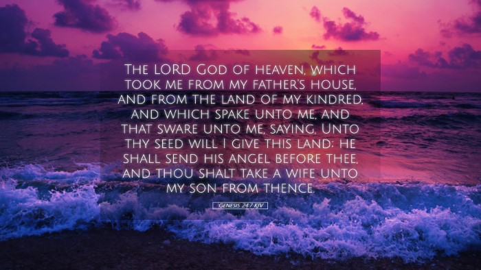 Picture 05 - Genesis 24:7 KJV Desktop Wallpaper - The LORD God of heaven, which took me from my - Desktop Bible Verse Wallpaper